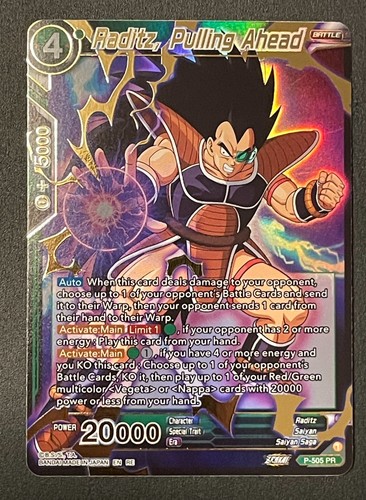 Raditz pulling ahead gold - ahead,